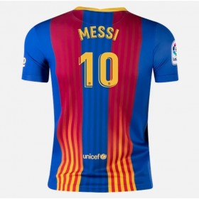 Camisolas de futebol FC Barcelona Lionel Messi 10 El Clasico Equipamento 2021 Manga Curta